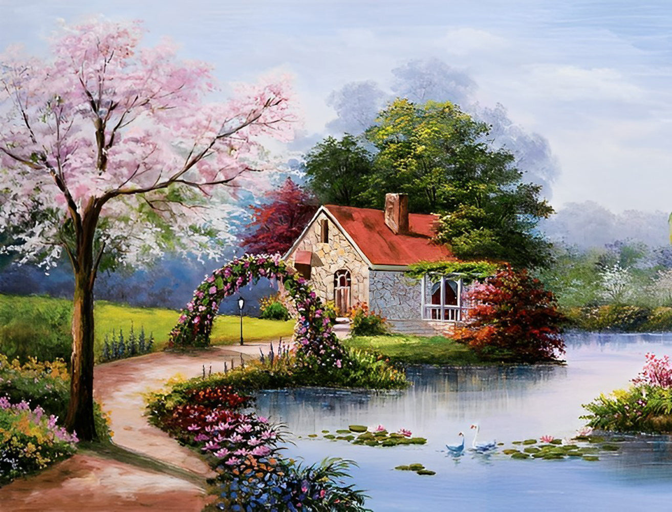 Lake House Diamond Painting