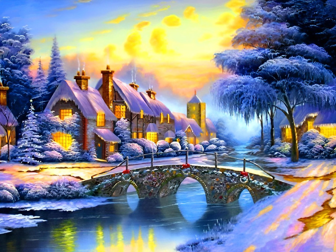Winter landscape Diamond Painting