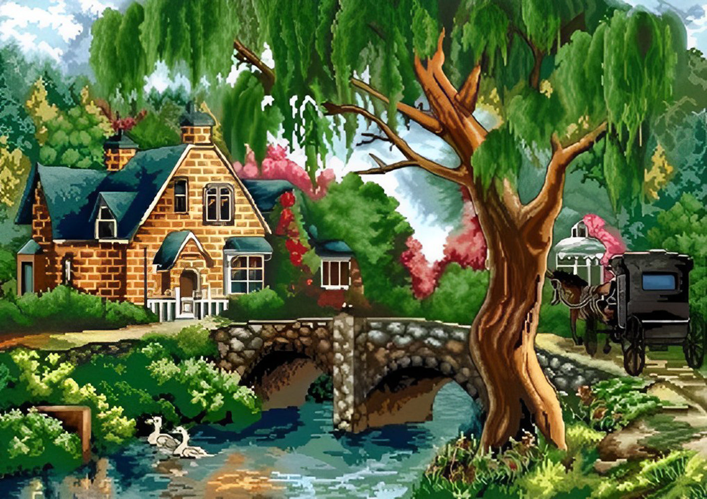 Little Bridge Diamond Painting