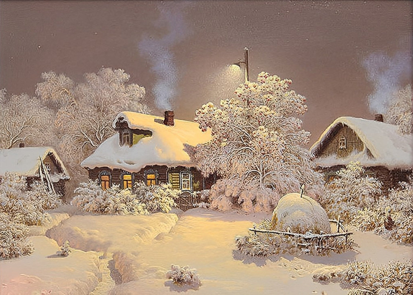 Winter Snow Villa Diamond Painting