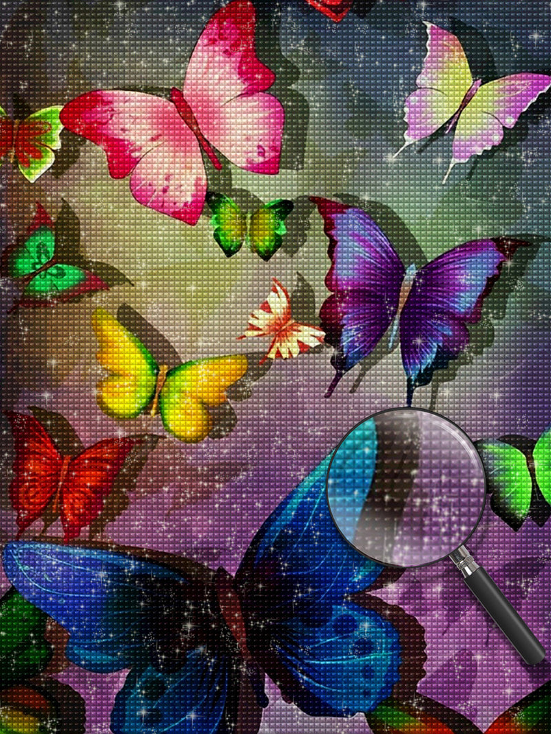 Butterflies in Various Colors 5D DIY Diamond Painting Kits