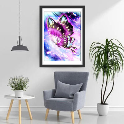 Fantasy Purple Butterfly Diamond Painting