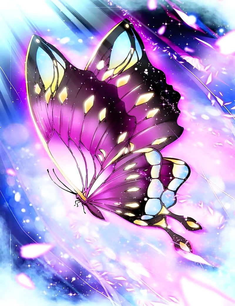 Fantasy Purple Butterfly Diamond Painting