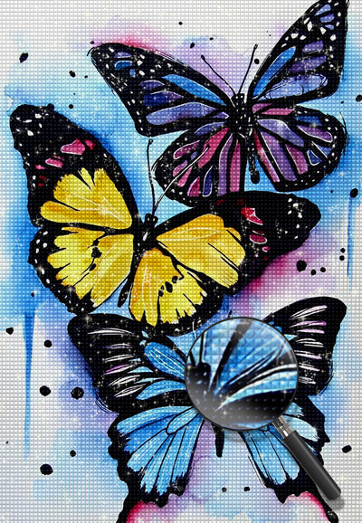 Three Large Butterflies 5D DIY Diamond Painting Kits