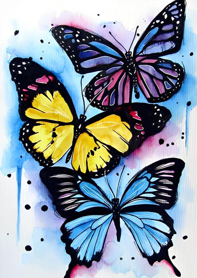 Three Large Butterflies 5D DIY Diamond Painting Kits