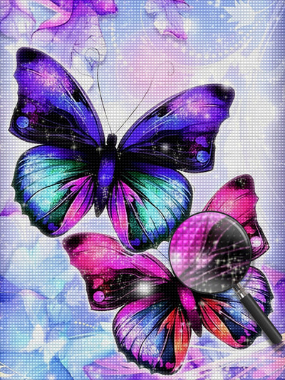 Purple Butterflies and Pink Butterfly 5D DIY Diamond Painting Kits