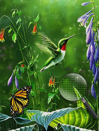 Butterfly and Hummingbird 5D DIY Diamond Painting Kits