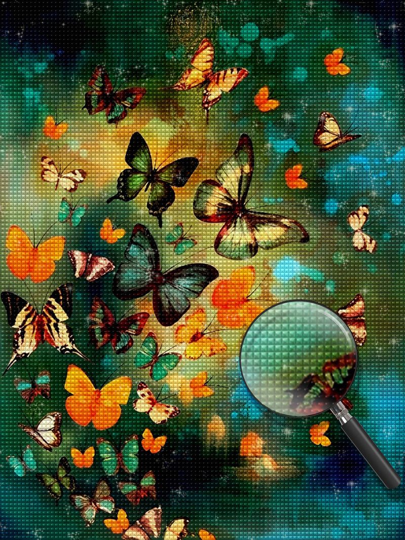 Colorful Butterflies Flying Diamond Painting