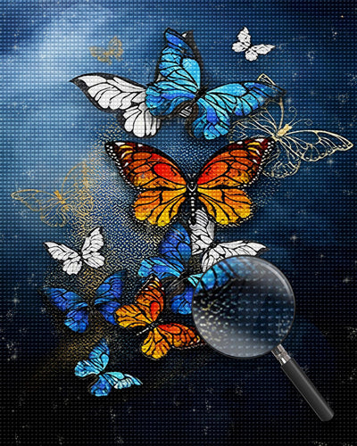Beautiful Varied Butterflies Flying 5D DIY Diamond Painting Kits