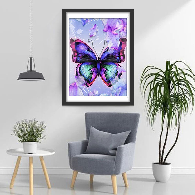 Butterfly in Vibrant Colors Diamond Painting