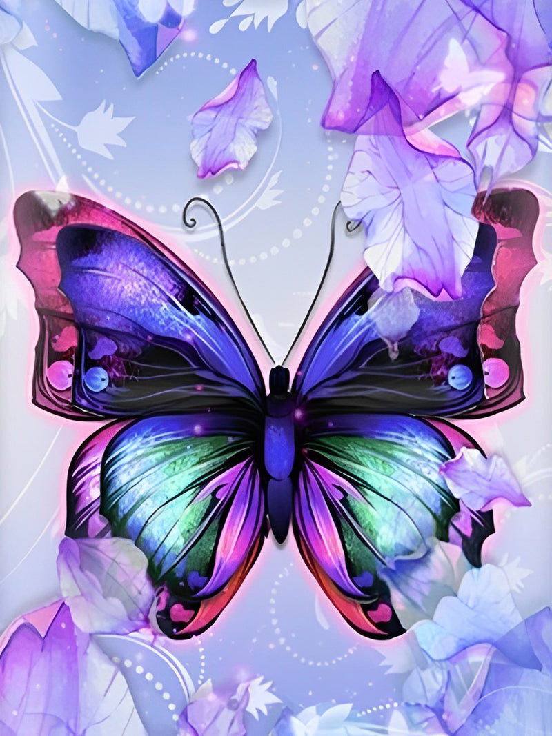 Butterfly in Vibrant Colors Diamond Painting