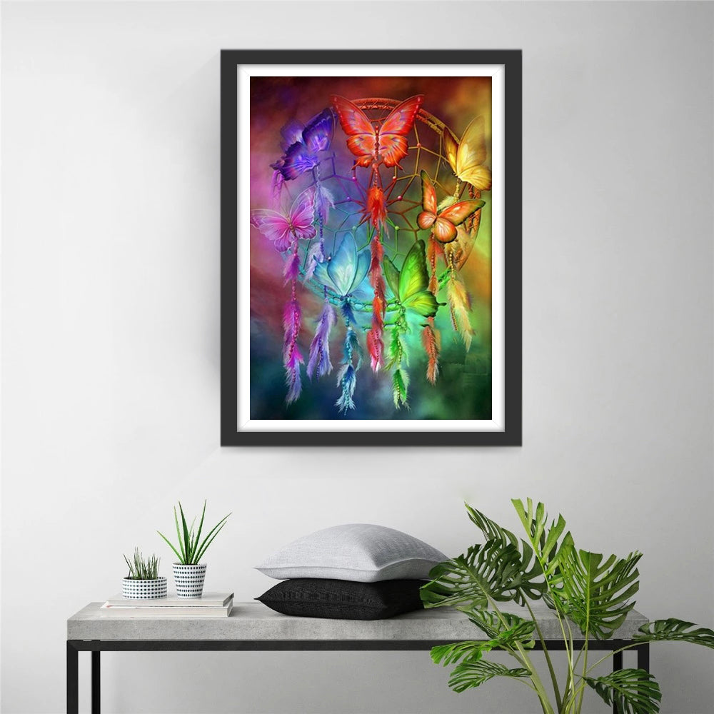 Butterflies and Dreamcatcher Diamond Painting