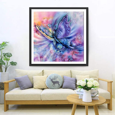 Fantasy Blue and Purple Butterfly 5D DIY Diamond Painting Kits