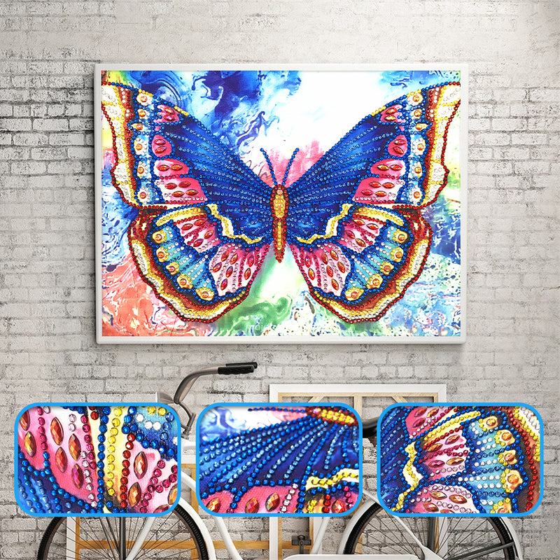 Special Shaped Drills Butterfly 5D DIY Diamond Painting Kits DPBUTTERFLYW001