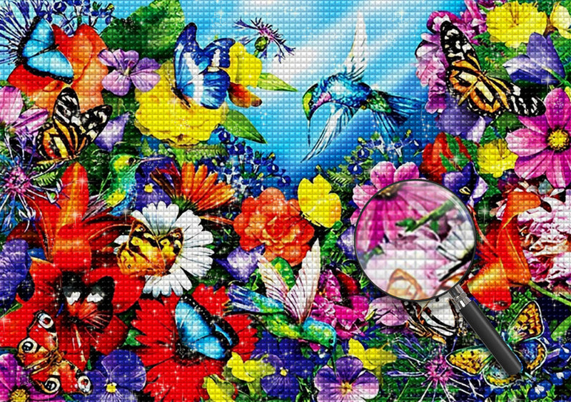 World of Butterflies and Flowers 5D DIY Diamond Painting Kits
