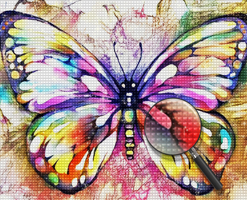 Butterfly in Various Colors Diamond Painting