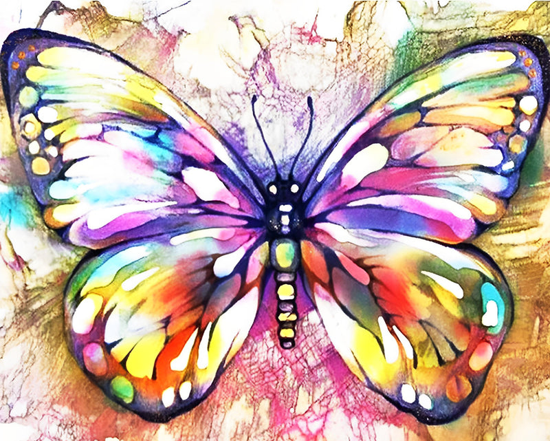 Butterfly in Various Colors Diamond Painting