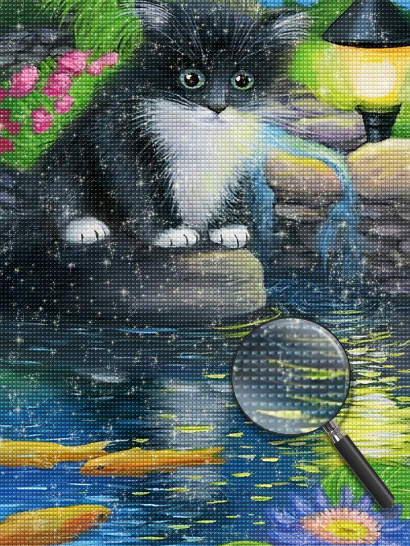 Cat and Pool 5D DIY Diamond Painting Kits