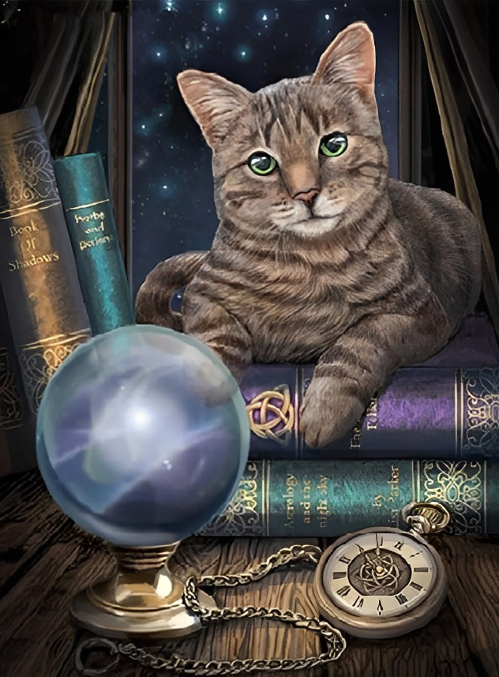 Cat Dragon Li and Orbuculum Diamond Painting