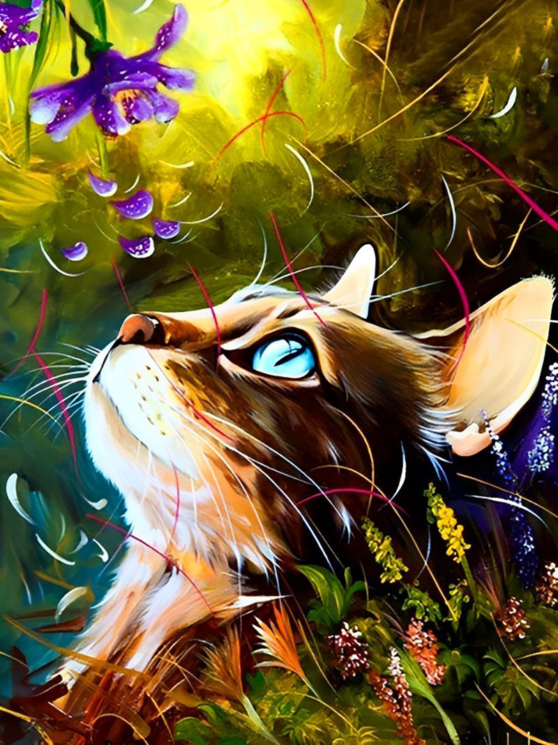 Blue Eyes Cat Diamond Painting