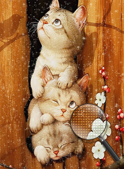 Cats Behind the Scenes of the Therater Diamond Painting