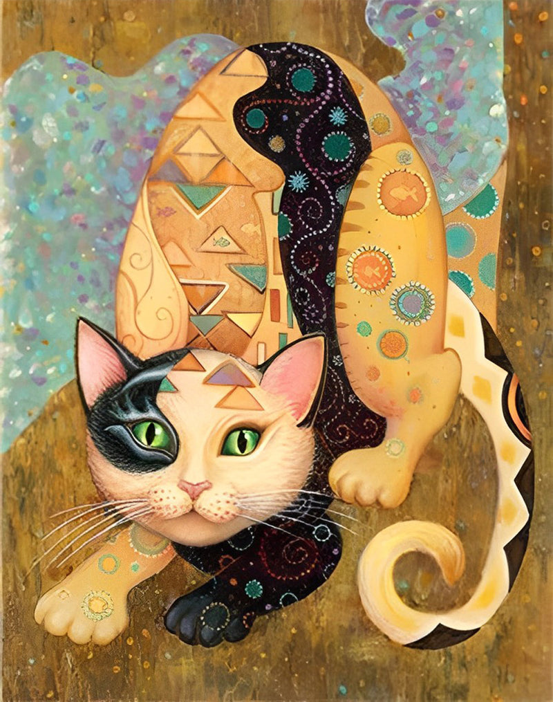 Hunting Cat Diamond Painting