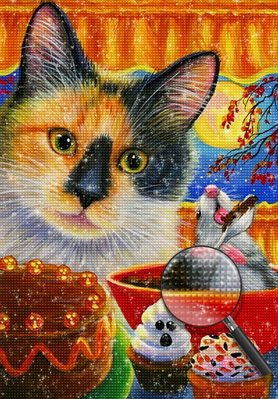 Cat and Mouse 5D DIY Diamond Painting Kits