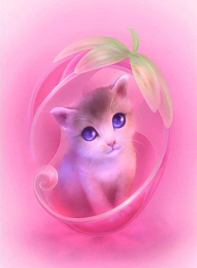 Cat in a Strawberry 5D DIY Diamond Painting Kits