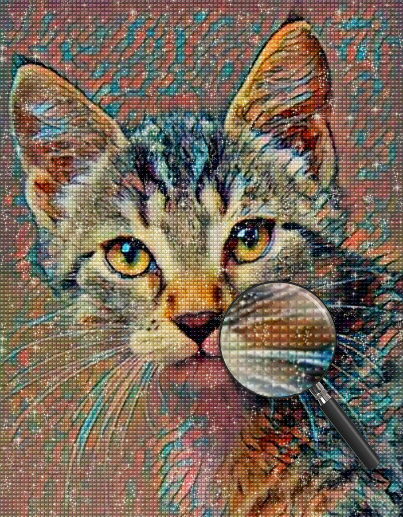 Long Whisker Cat Diamond Painting