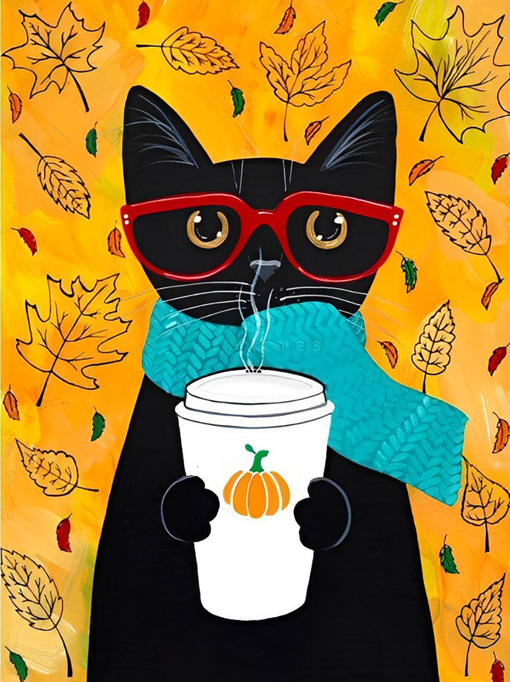 Literary Cat Diamond Painting