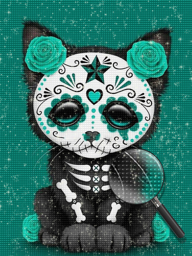 Skeleton kitten 5D DIY Diamond Painting Kits