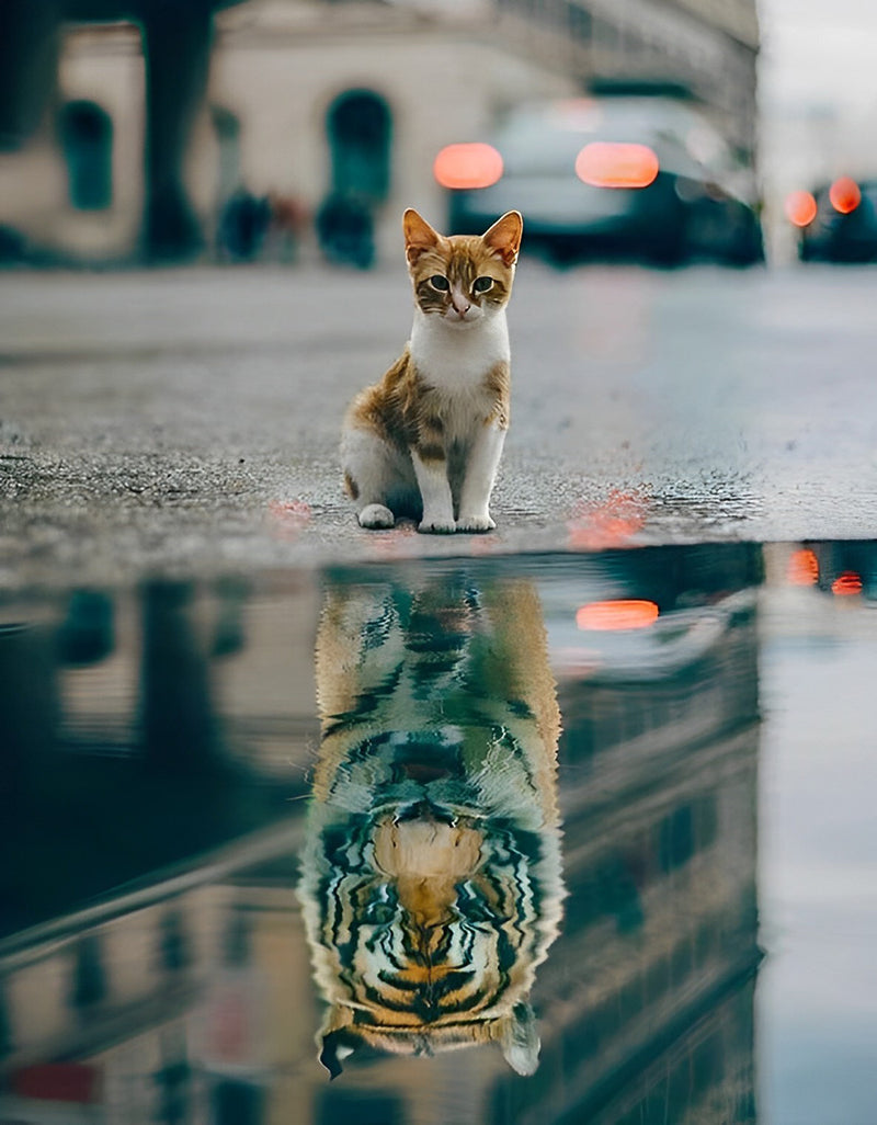 Cat and Tiger 5D DIY Diamond Painting Kits