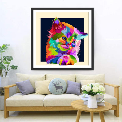 Colourful Kitty 5D DIY Diamond Painting Kits