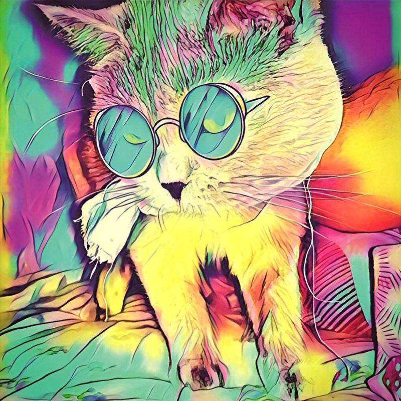 Cool Cat Diamond Painting