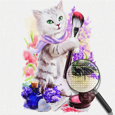 Make up Cat Diamond Painting