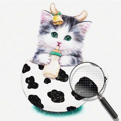 Cow Cat in the Cup 5D DIY Diamond Painting Kits