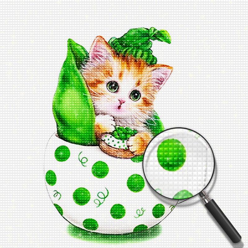 Two Peas in a Pod Kitten 5D DIY Diamond Painting Kits