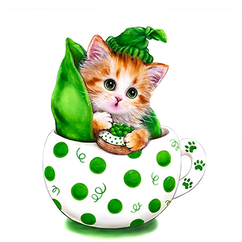 Two Peas in a Pod Kitten 5D DIY Diamond Painting Kits