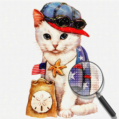 American Cat Diamond Painting