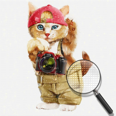 Photographer Cat Diamond Painting