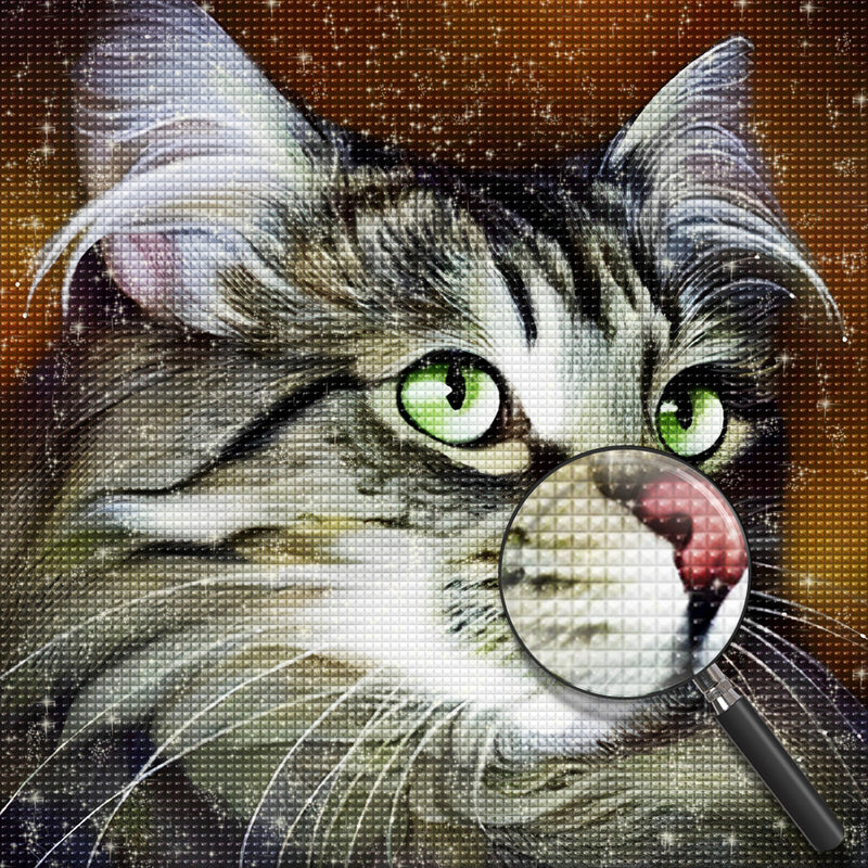 Quiet Cat Diamond Painting