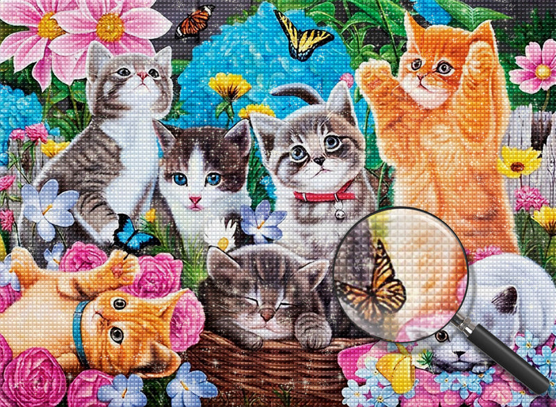 Kitties Party Diamond Painting