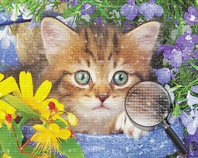 Cute Little Cat Diamond Painting