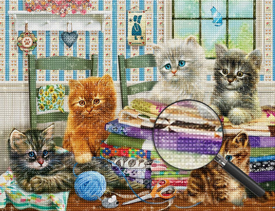 Quilting Kitties 5D DIY Diamond Painting Kits