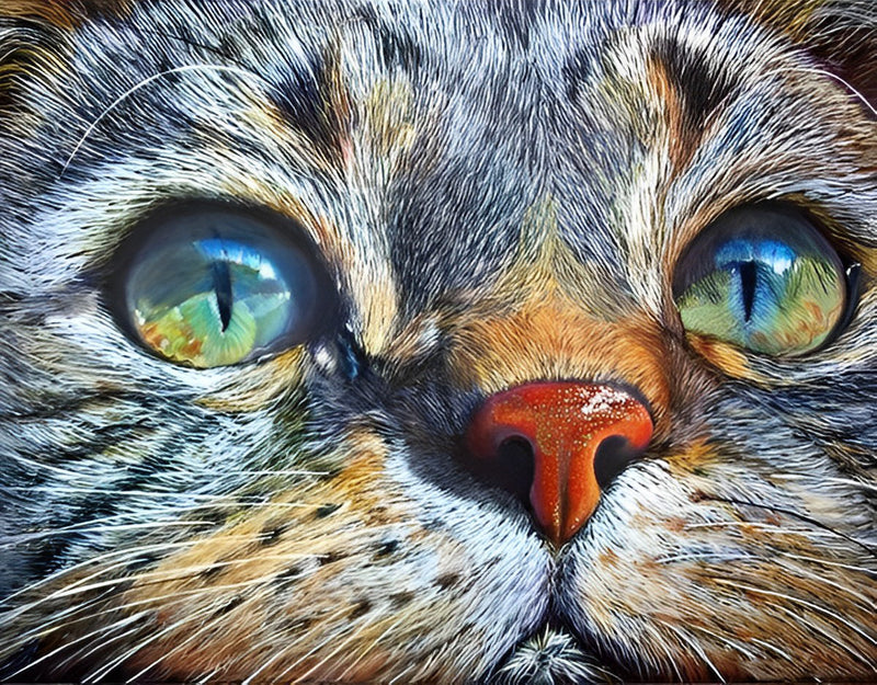 Cat with beautiful eyes Diamond Painting