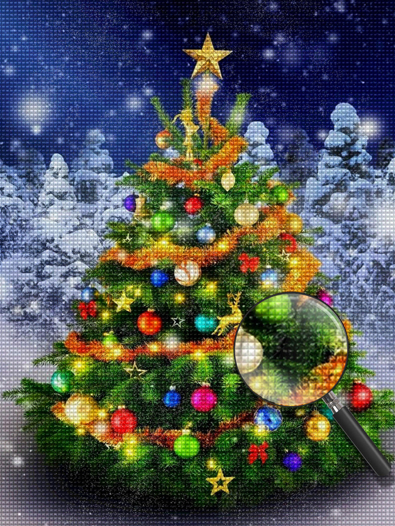 A Beautiful Christmas Tree 5D DIY Diamond Painting Kits