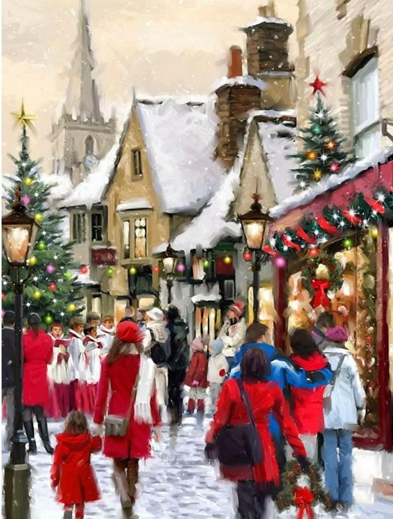 Christmas market Diamond Painting