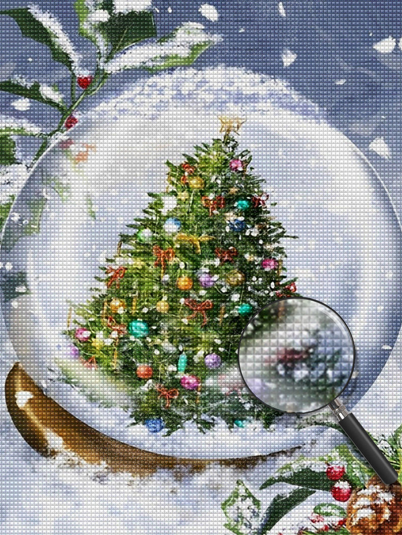 Christmas tree crystal ball Diamond Painting