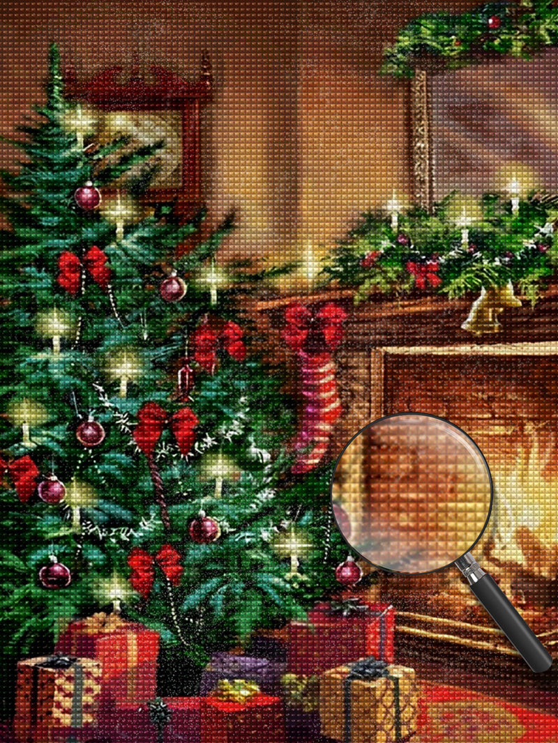 Warm fireplace Diamond Painting