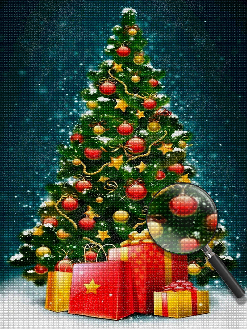 Christmas Tree and Gifts Diamond Painting